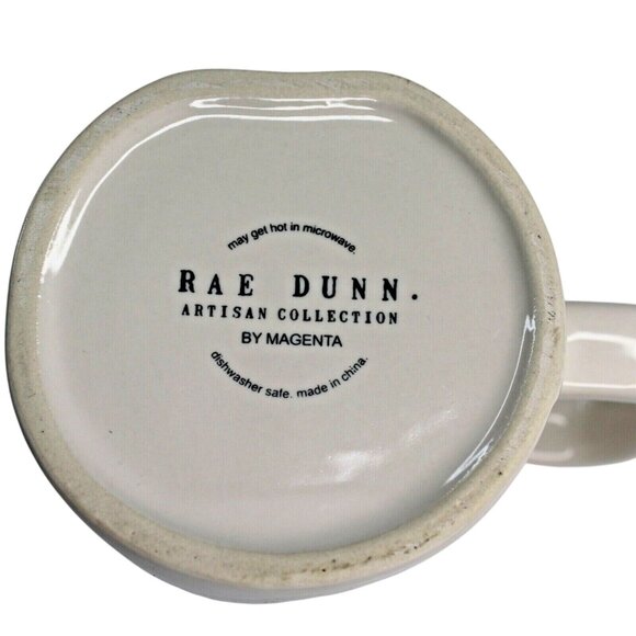 Rae Dunn ON FLEEK Large Letter Coffee Tea Cup Mug Artisan Collection By Magenta - Picture 6 of 7